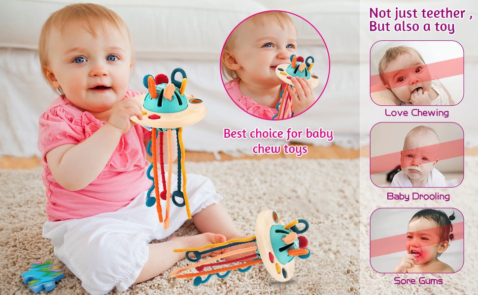 montessori ufo silicone pulling toy manufacturer montessori ufo silicone pulling toy manufacturer