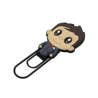 Simpatico fermaglio per carta da cartone animato in PVC morbido 2D